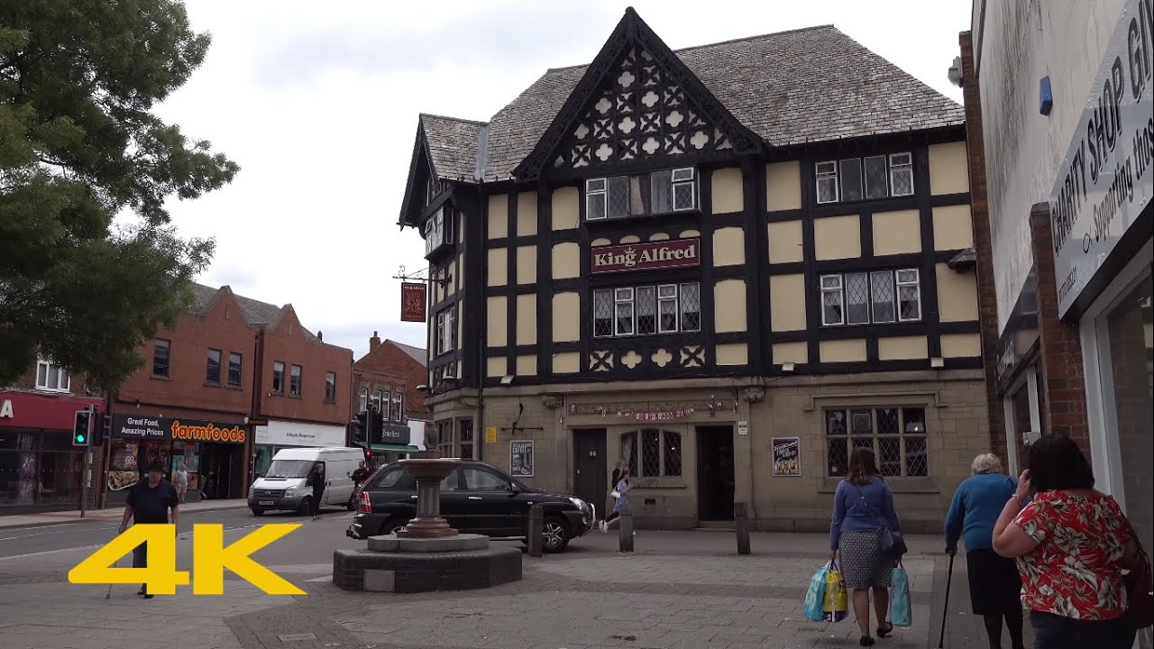 Alfreton Walk: Town Centre【4K】