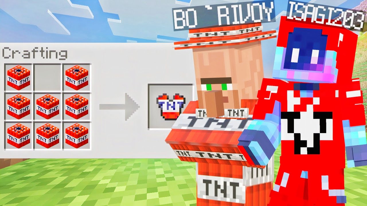 Men Bo'rivoy Bilan Hohlagan Blockdan ASLAHA YASAY Olamiz😱😱