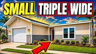 WOW, UNEXPECTED floor plan on this triple wide mobile home! Prefab House Tour