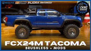 FMS FCX24M Tacoma Upgrades! Brushless Power, New Wheels, Shocks & Tail Lights