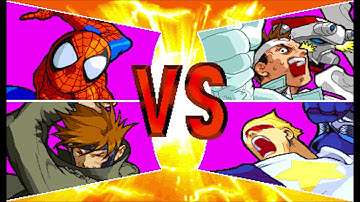Marvel vs Capcom 1 ( Arcade ) - Spider-man / Gambit Playthrough ( May 5, 2019 )