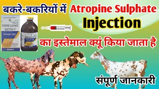 बकरे-बकरियों में Atropine Sulphate Injection का इस्तेमाल क्यूं किया जाता है #goatfarming#bakripalan