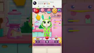 angela 2 emoji eating challenge 🍎🍭🧁🍪 #shorts #7ofstatesgamer #angela2