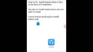 How to fix the install button Profile
