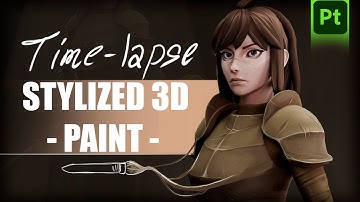 Stylized 3D Character - Texture Painting Time-lapse + Final Render