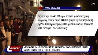 «Χρυσά» τα έξοδα της Ναυμαχίας της Ναυπάκτου - πάνω απο 100 ευρώ το κάθε «μπάμ»