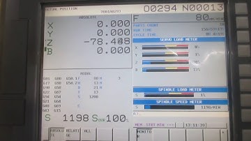 CUTTING PROGRAM SPINDLE LOAD