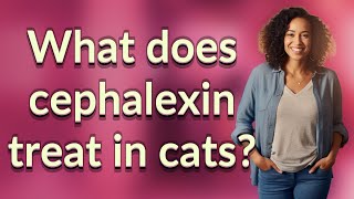 What does cephalexin treat in cats?