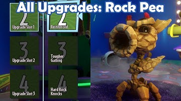 All Upgrades: Rock Pea - Loads of Variants PvZ Gw2 Mod