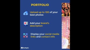 Create Customized Portfolio | Kwikpic Features | For Photographers | Kwikpic Ai photo-sharing app