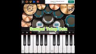 SAMPAI TUTUP USIA - (COVER ALMA PUTIH ABU-ABU) || REAL 🥁 & REAL 🎹 COVER || #shorts