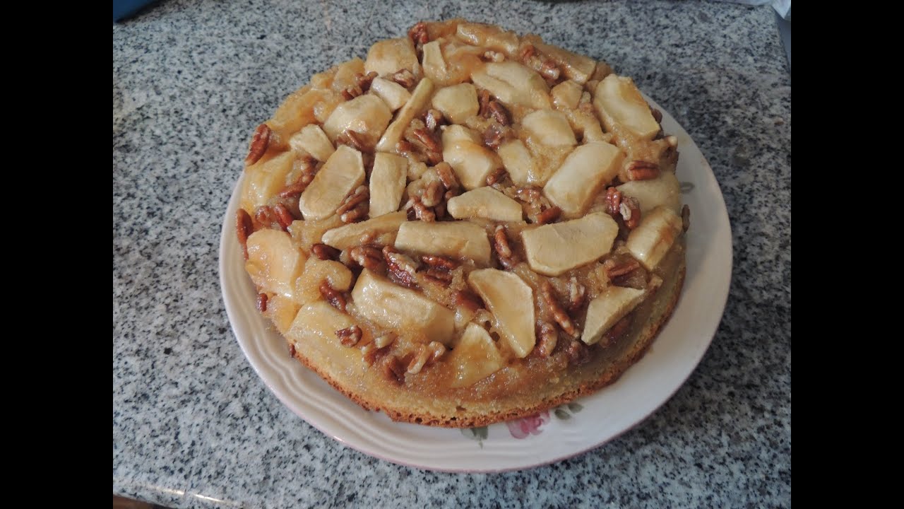 Pecan Apple Upside Down Cake! - Pecan Apple Upside Down Cake!