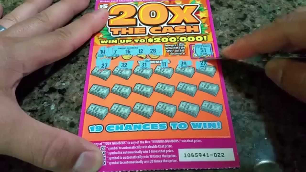 Playing 20X the Cash!! New 5 California Lottery Scratcher Card YouTube