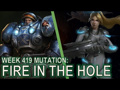 видео: Starcraft II: Co-Op Mutation #419 - Fire in the Hole