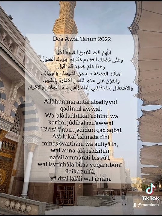 Doa Awal Tahun Dan Akhir Tahun