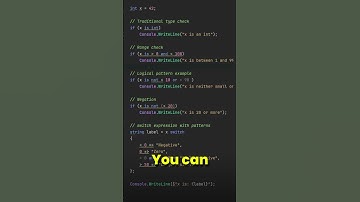 Pattern matching ranges in C# are awesome
