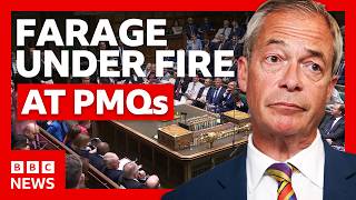 Watch MPs react as Nigel Farage’s resignation questioned at DPMQs | BBC News
