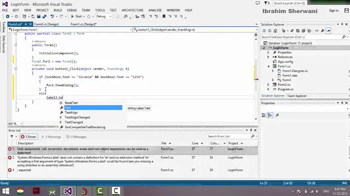 How to C# Create Login Form .Show Form2