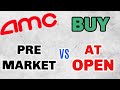 BUY AMC Stock PRE-MARKET or AT OPEN?! - Which Is BETTER?