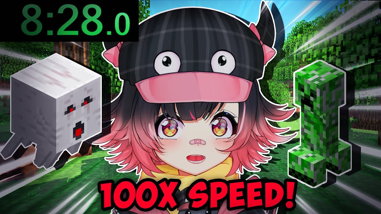 CAN I BEAT MINECRAFT AT 100x SPEED?