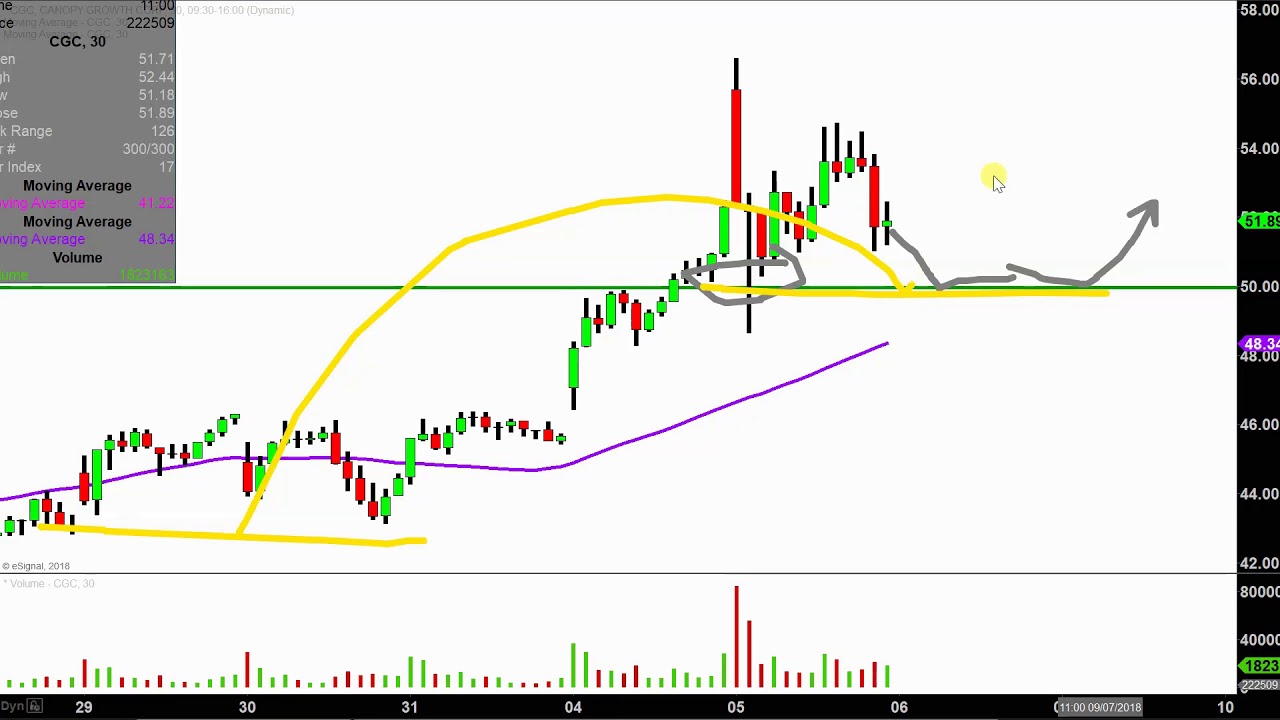 Canopy Growth Corporation Stock Chart