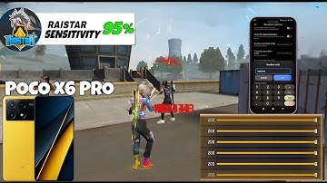 Poco X6 Pro free fire sensitivity setting ⚙️ | Poco X6 Pro free fire headshot setting ⚙️