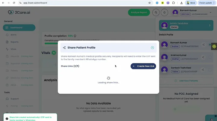 Welcome to 2care.ai | Onboarding Walkthrough 🚀
