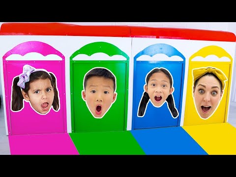 Secret Color Rooms Adventure with Ellie Andrea and Kaden