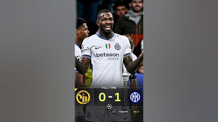 FT: Young Boys 0-1 Inter Milan