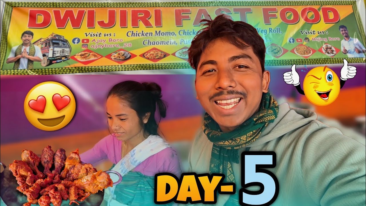 Fast Food Dukan 🔥 Day-5 😅🥰 Dwijiri Festival @AjayBoro28 