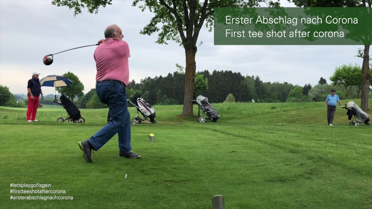 am ersten abschlag golfplatz