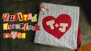 how to sew a quilted scrapbook cover | DIY fabric journal cover tutorial screenshot 5