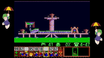 Lemmings Tricky level 26 Snes