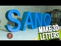 How to make 3d Letters - Build Wooden Letters - Interio Workshop How to make 3d Letters - Build Wooden Letters - Interio Workshop