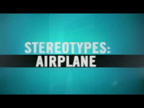 Airplane Stereotypes.  In-flight TV Problems!