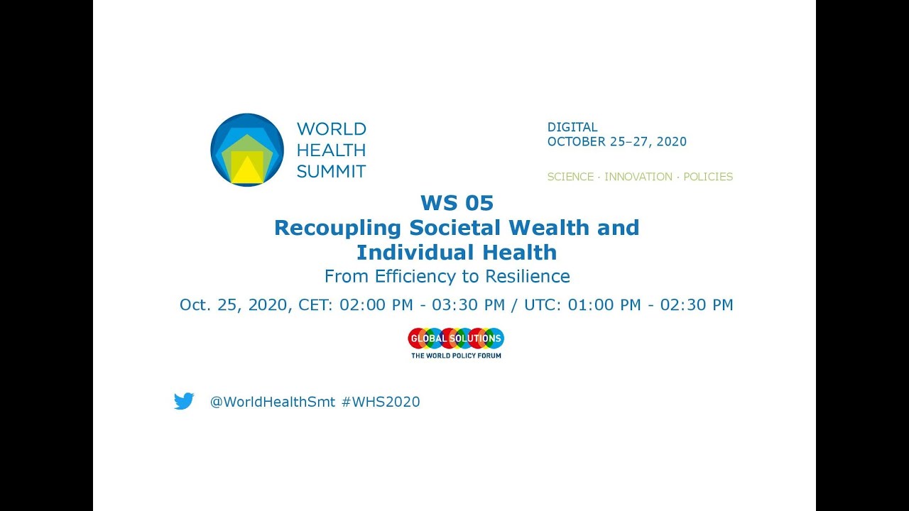 WS 05 - Recoupling Societal Wealth and Individual Health - World Health Summit 2020
