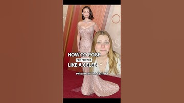 How To POSE Like A CELEBRITY 📸 #oscars2025 Red Carpet Posing Hack