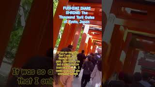 FUSHIMI INARI SHRINE: The Thousand Torii Gates of Kyoto, Japan. Part 2 #shorts