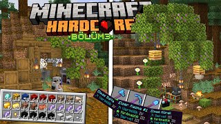 Muhteşem Ağaçlı Mağaralar, Madencilik İlkeleri ve Büyünün İnanılmaz Faydası! Minecraft Hardcore #3