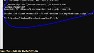 How to fix powershell is not recognized as an internal and external Command Error in Terminal