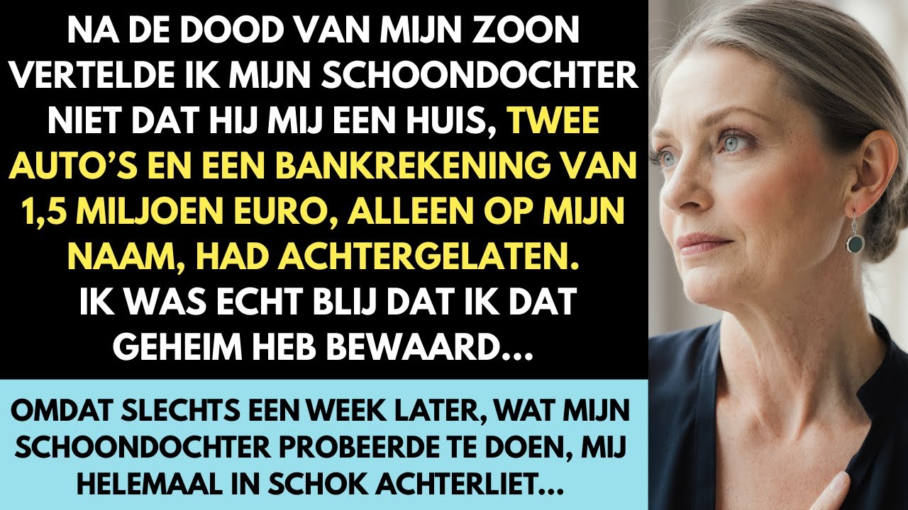 Na de dood van mijn zoon verzweeg ik dat hij mij 1,5 miljoen euro, een huis en twee auto’s naliet.