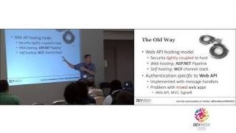 Securing web APIs the new way with OWIN and Katana Anthony Sneed