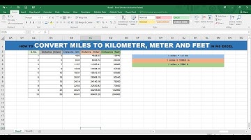 Convert Miles to km I miles to meter I miles to feet I #exceltutorial #exceltips #excel #techiskills