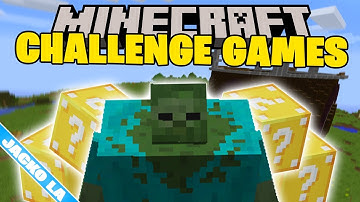 Minecraft: Mutant Zombie CHALLENGE GAMES - Lucky Block Mod