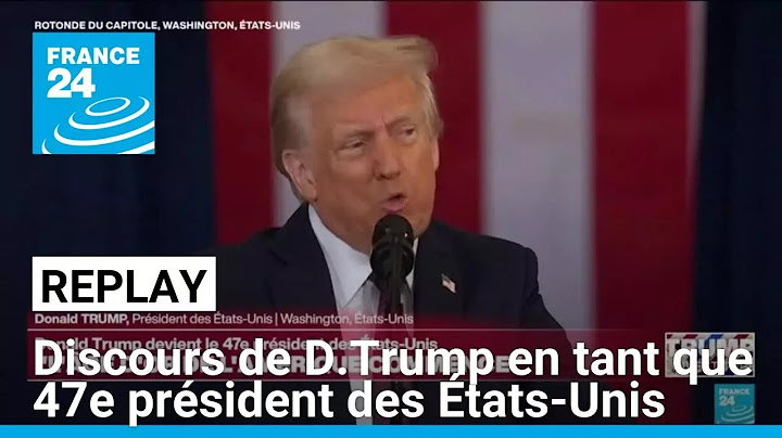 REPLAY - Premier discours de Donald Trump en tant que 47ᵉ président des États-Unis • FRANCE 24