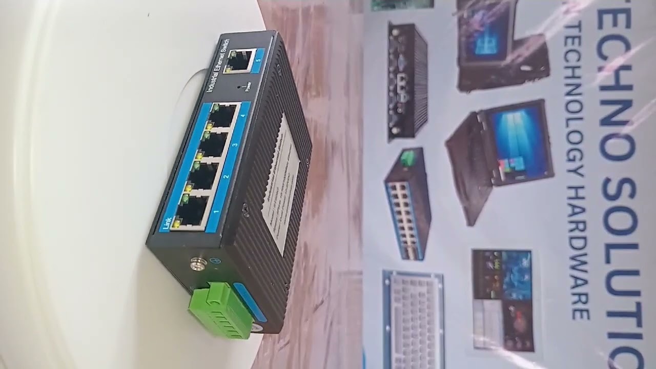 UNMANAGED INDUSTRIAL ETHERNET SWITCH, 5 PORT GIGA LAN, -40 TO +85C WIDE TEMPERATURE from STS