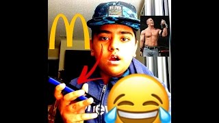 PRANK CALLING MCDONALDS WITH JOHN CEAN VOICE!