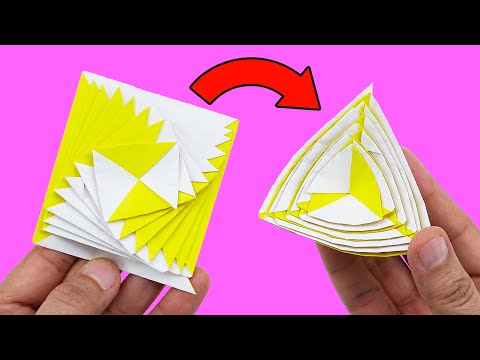 SÜPER EĞLENCELİ! (Kağıttan Dönen Antistress Oyuncağı) Easy Paper Toys / DIY Antistress Transformer