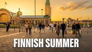 Summer Evening Walk in Helsinki 4k