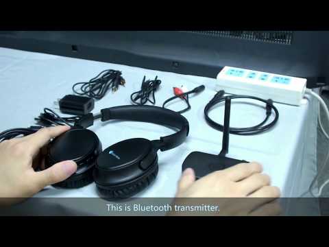 makemate BKM200 Wireless TV Headphones Setup Video